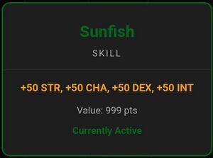 Points, skills, Trait type, and modifiers